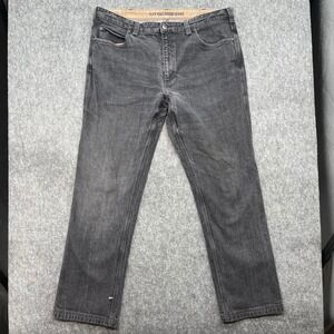 Duluth Trading Co Flex Ballroom Jeans Mens 40x32 Faded Black Denim Work Pants